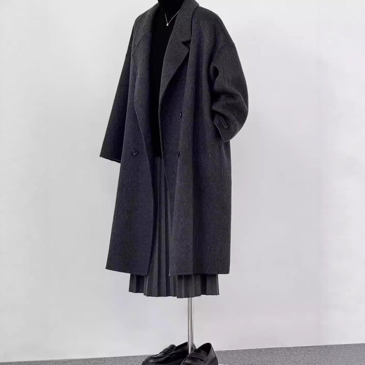 Pétronille - Manteau Laine Oversize Revers