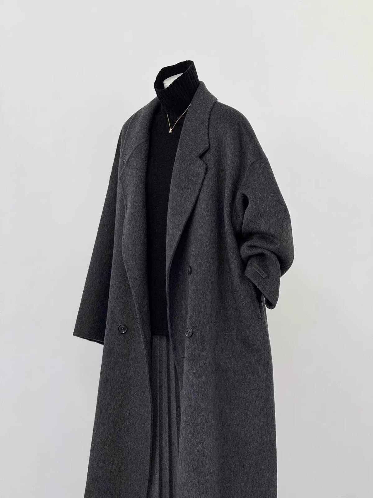 Pétronille - Manteau Laine Oversize Revers