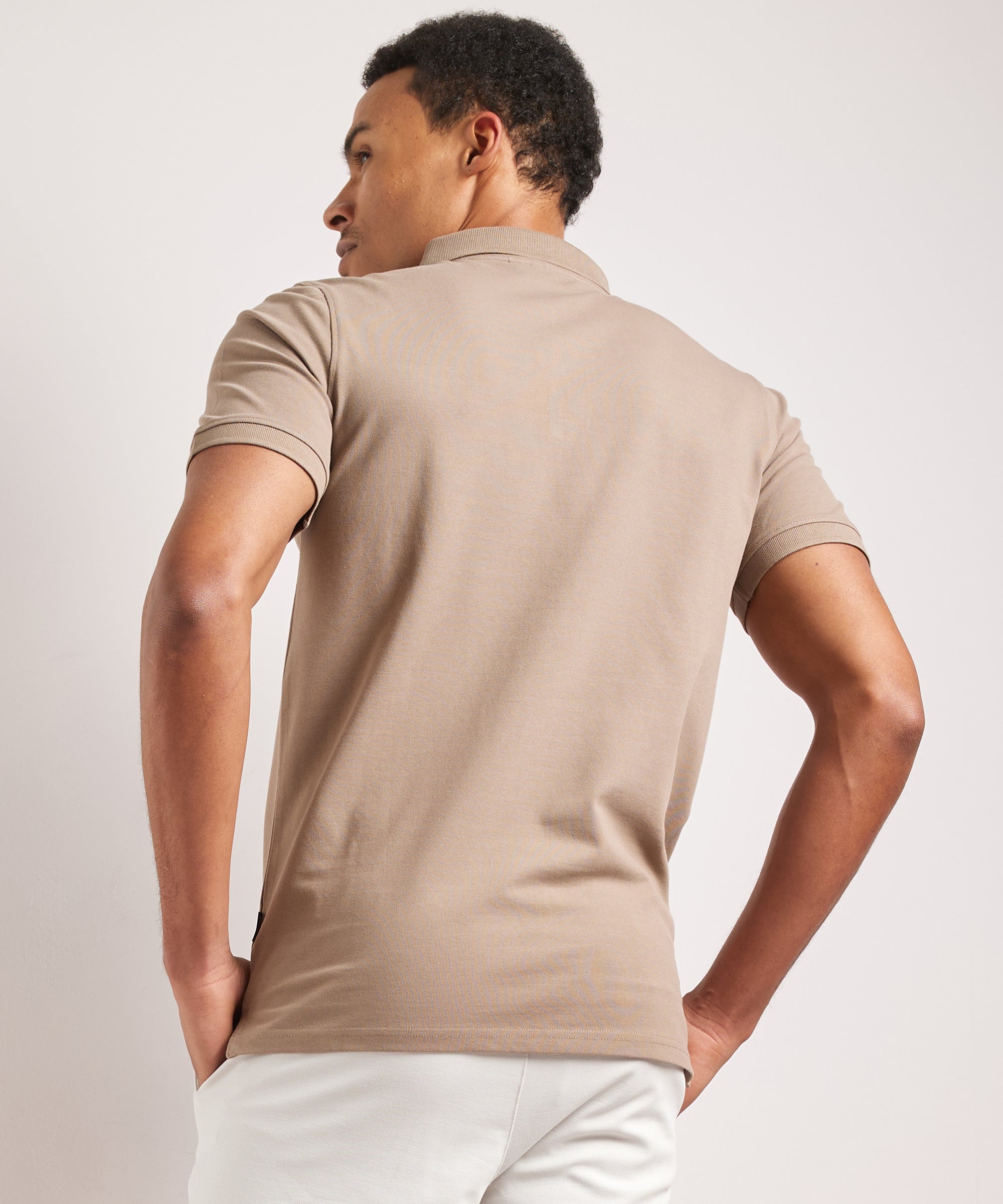 Polo homme slim fit stretch