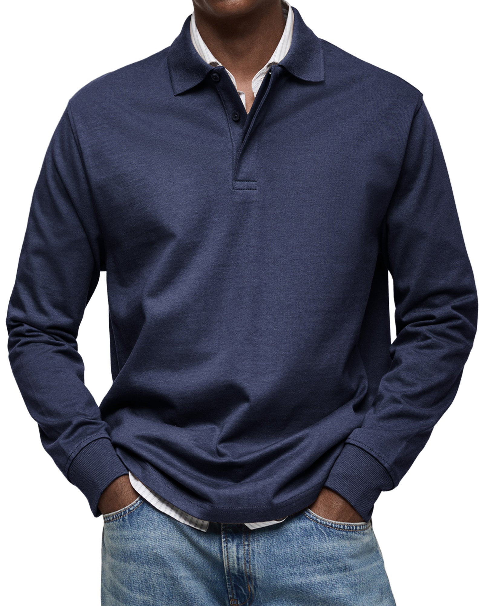 Polo manches longues homme luxe