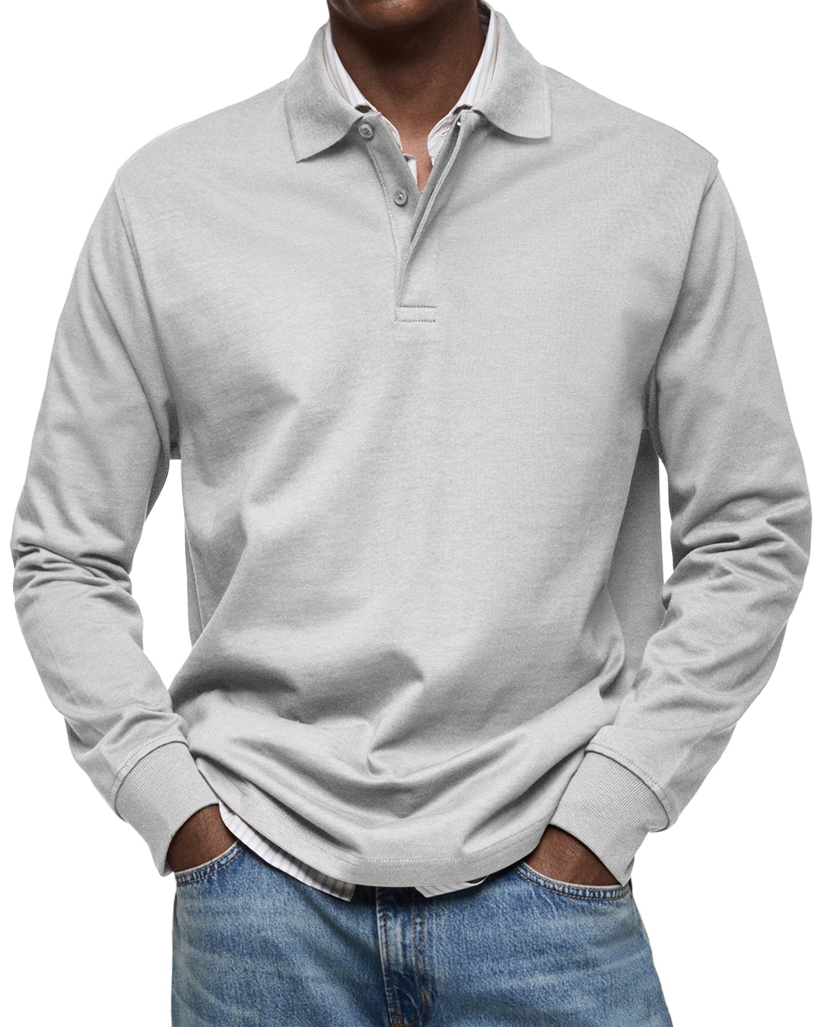 Polo manches longues homme luxe