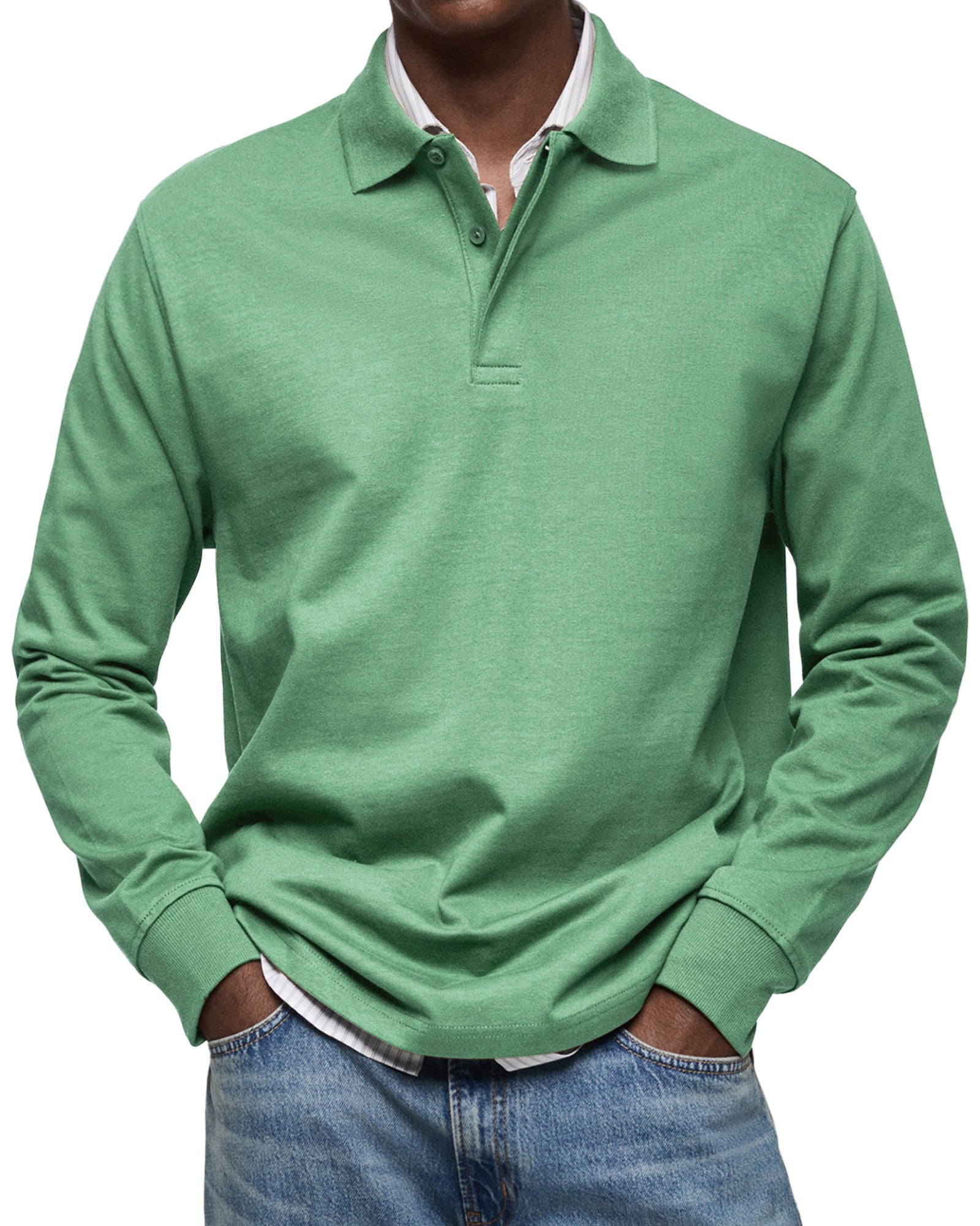 Polo manches longues homme luxe