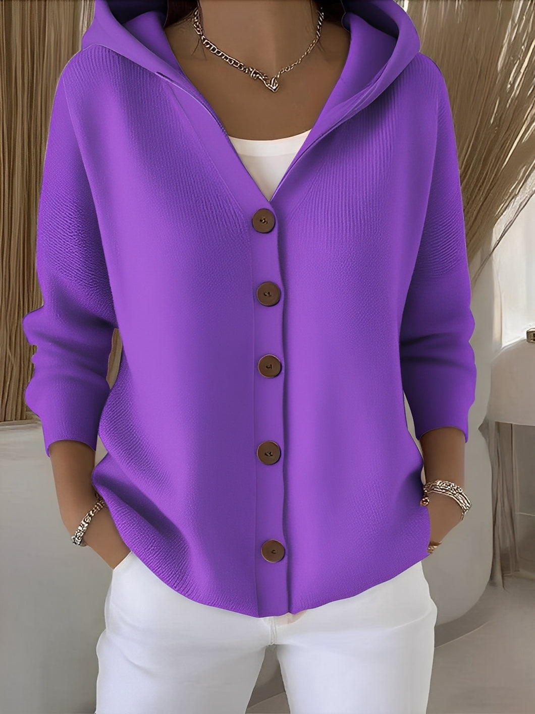 Pull à capuche femme coupe confortable