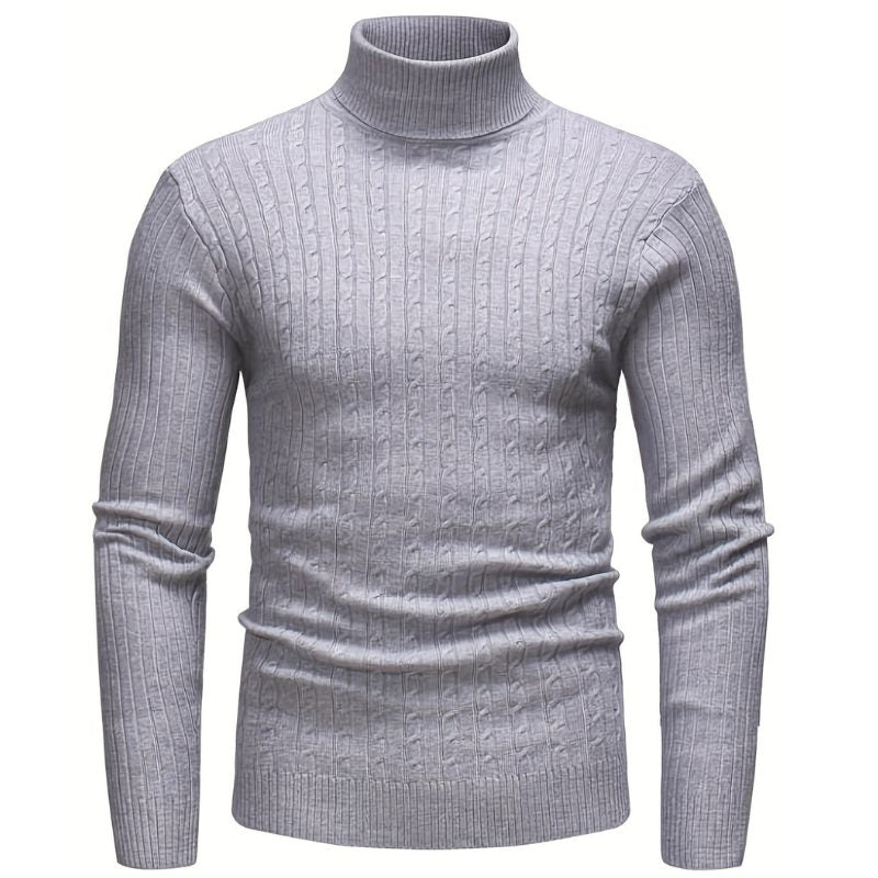Elias - Pull Col Roulé Torsadé
