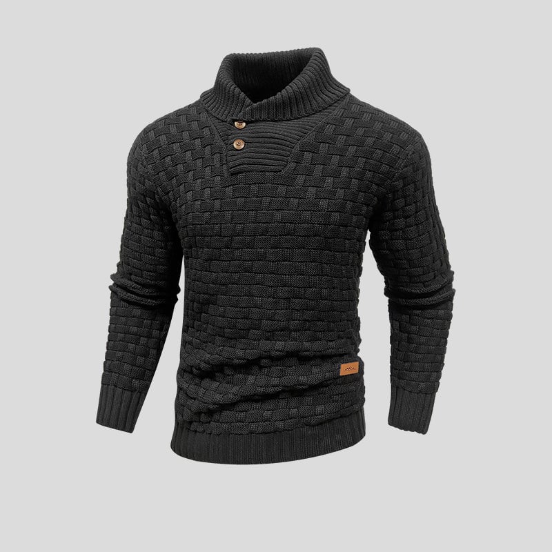 Gilles - Pull Col Montant Coton