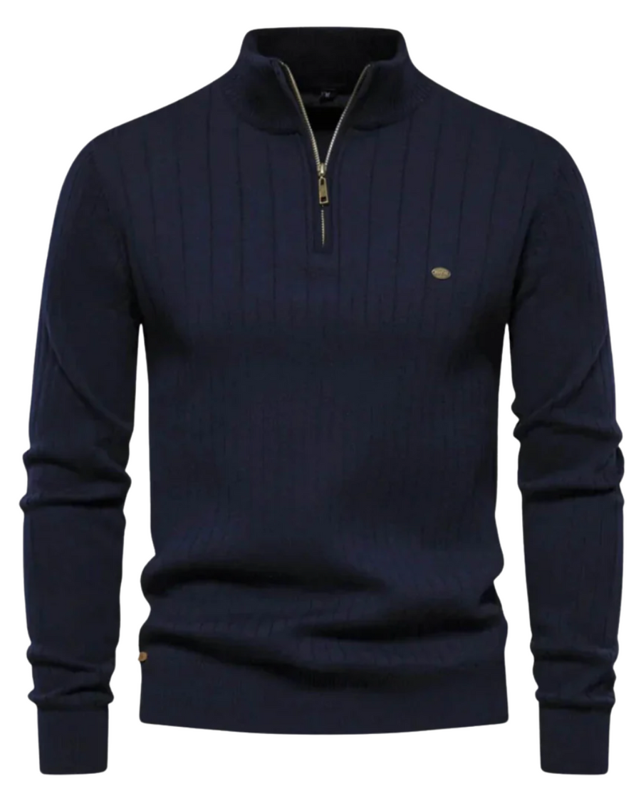 Pull Homme en Coton Coupe Ajustée