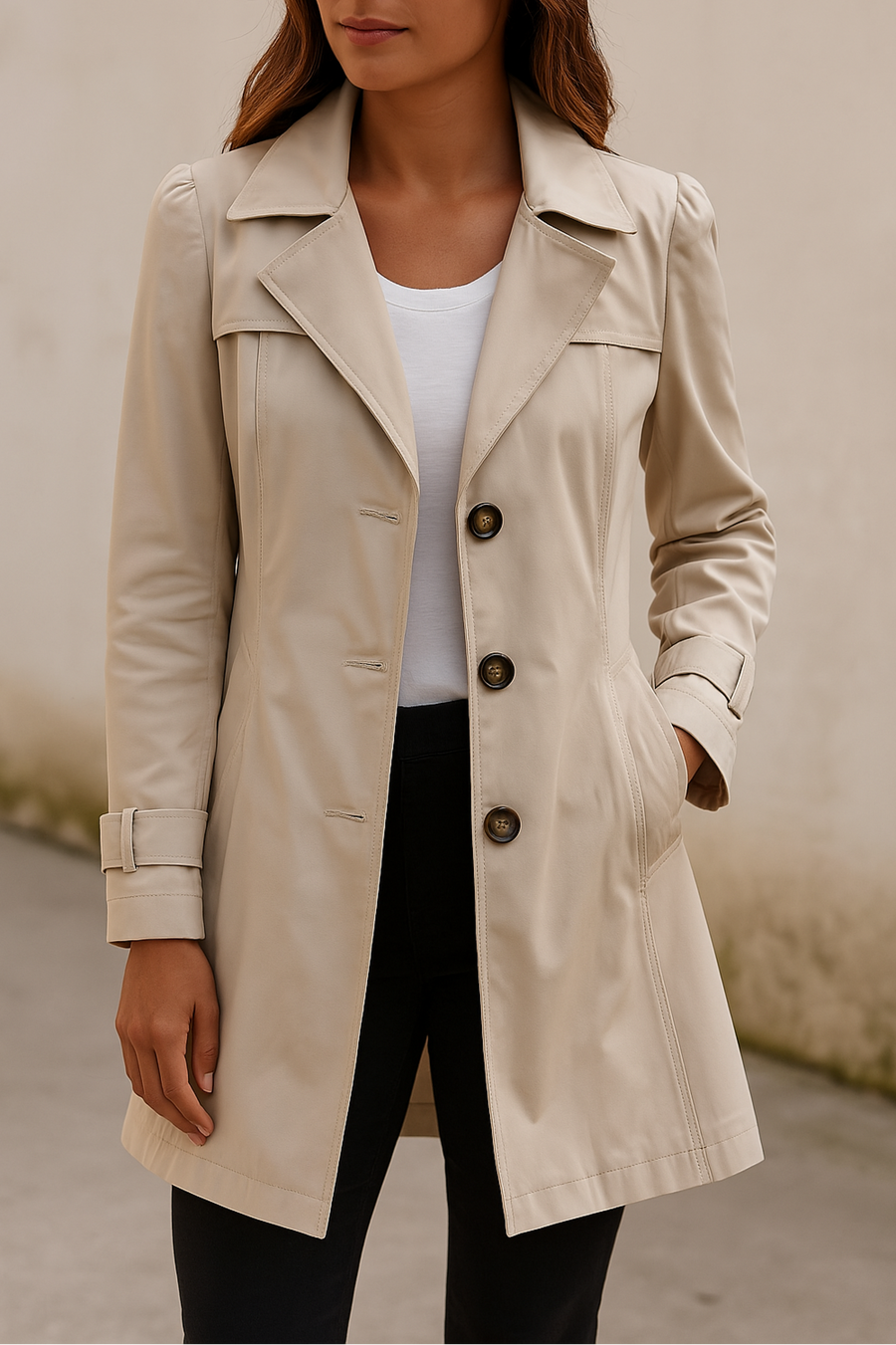 Rachel - Trench Court Boutonnage Simple