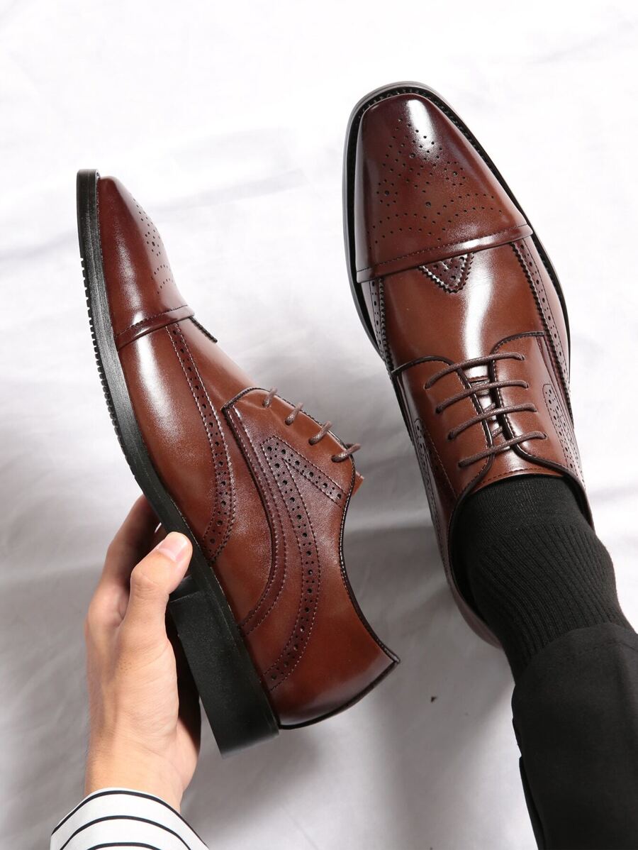 Richelieu Médaillon Homme en Cuir