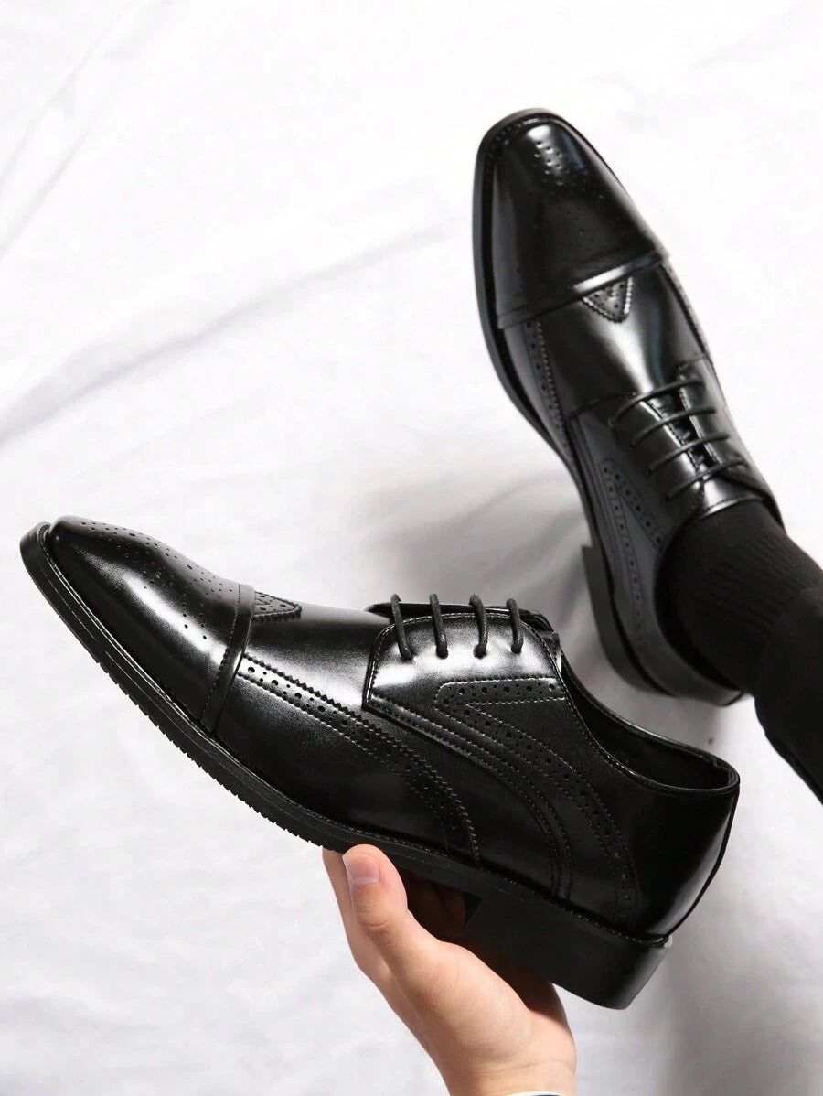 Richelieu Médaillon Homme en Cuir