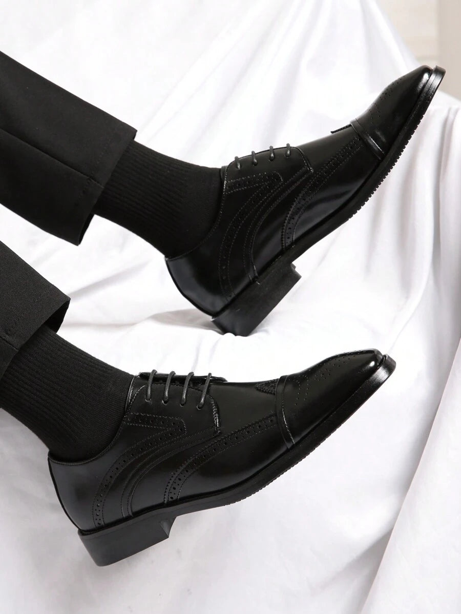 Richelieu Médaillon Homme en Cuir