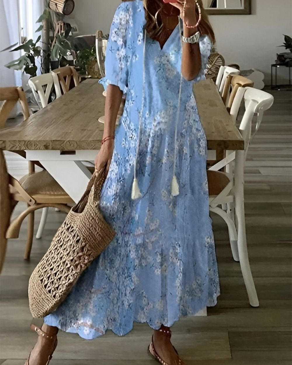 Robe Bohème Fluide Femme Été