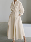 Robe longue fluide femme en tissu léger