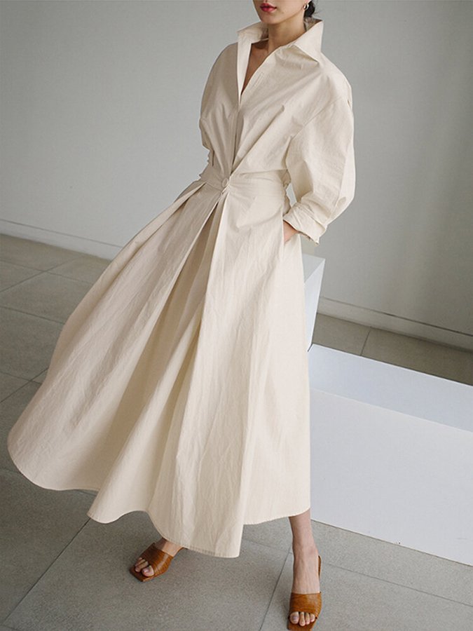 Robe longue fluide femme en tissu léger