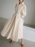 Robe longue fluide femme en tissu léger