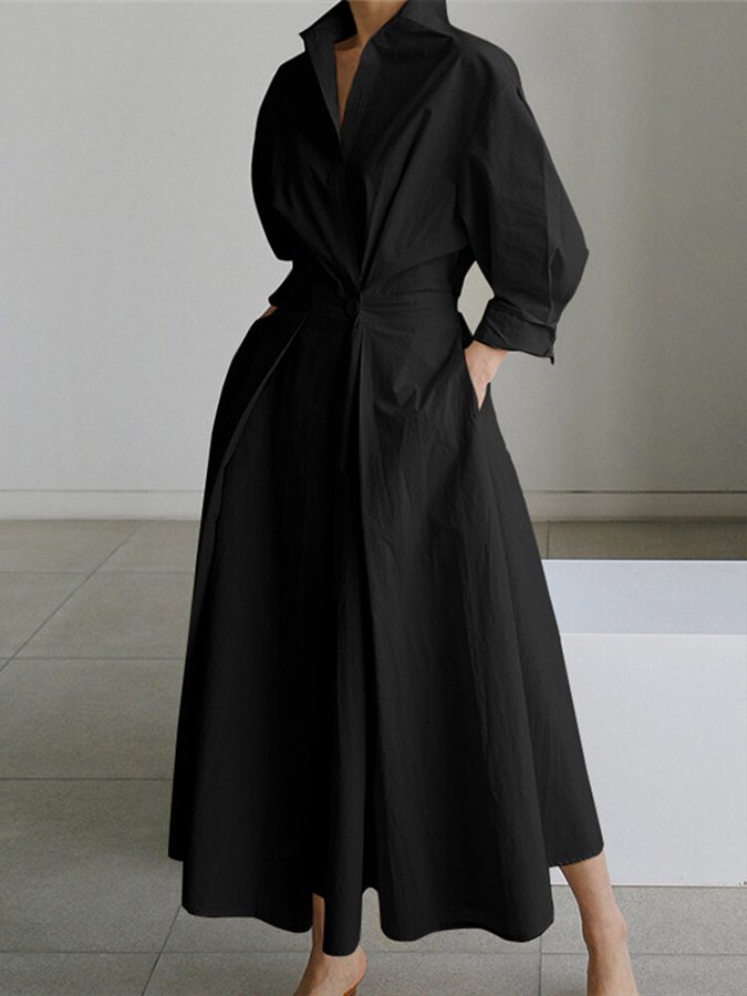 Robe longue fluide femme en tissu léger