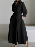 Robe longue fluide femme en tissu léger