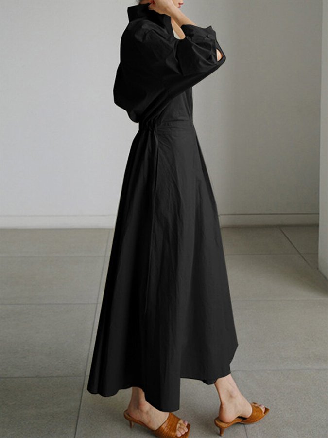 Robe longue fluide femme en tissu léger