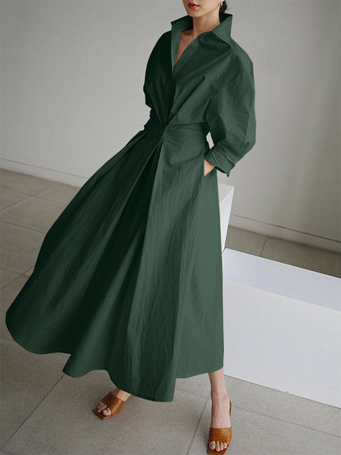 Robe longue fluide femme en tissu léger
