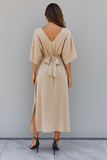 Robe maxi été femme col V coupe ample