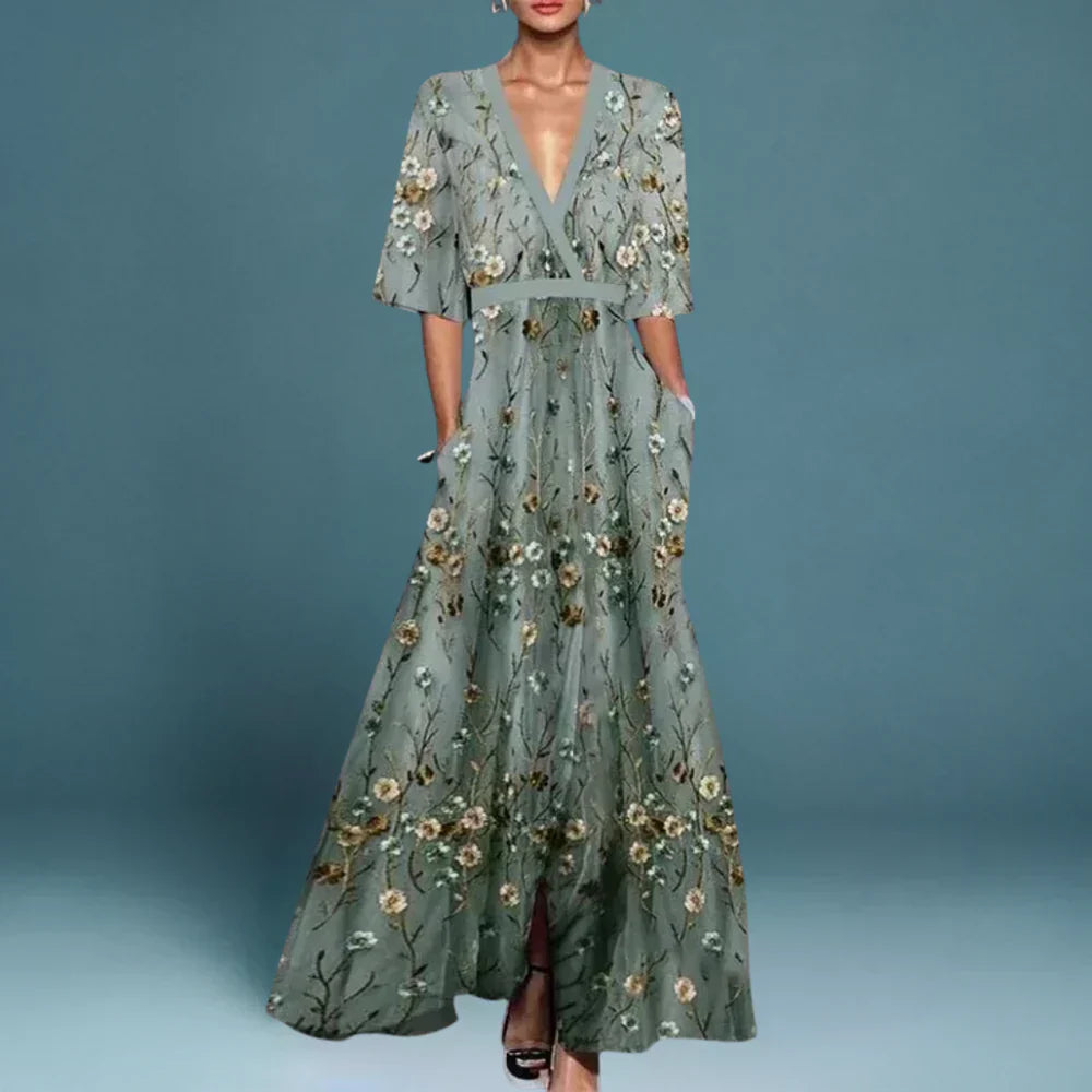 Robe Maxi Femme Motif Floral