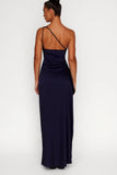 Robe Maxi une Épaule Fente Haute Femme