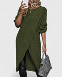 Robe Pull en Maille Femme Manches Longues
