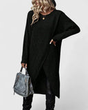 Robe Pull en Maille Femme Manches Longues