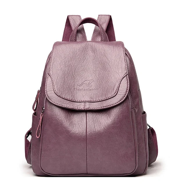 Sac à dos ordinateur portable compartiments multiples bretelles réglables - Violet