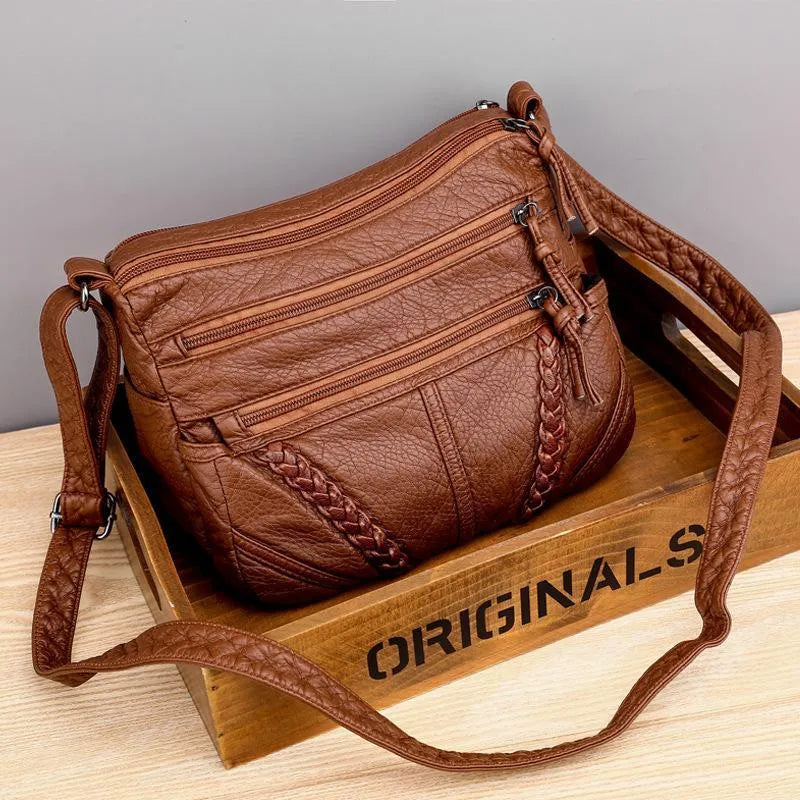 Berthe - Sac Épaule Cuir Véritable