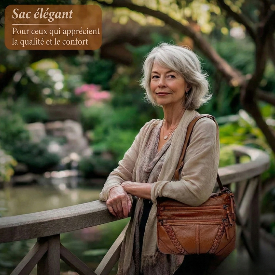Berthe - Sac Épaule Cuir Véritable