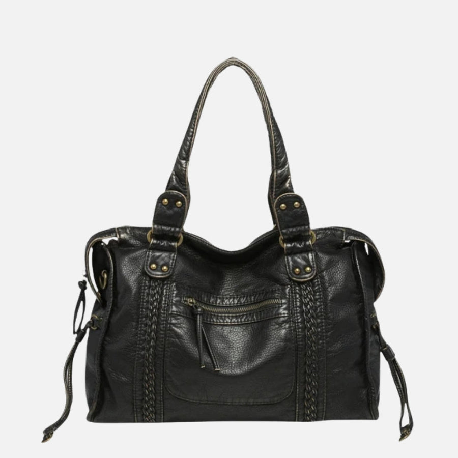 Cassiopée - Sac Bandoulière Simili Tressé