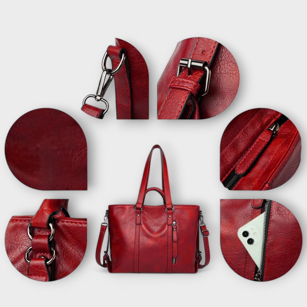 Sac Cabas en Cuir Femme Grand Format