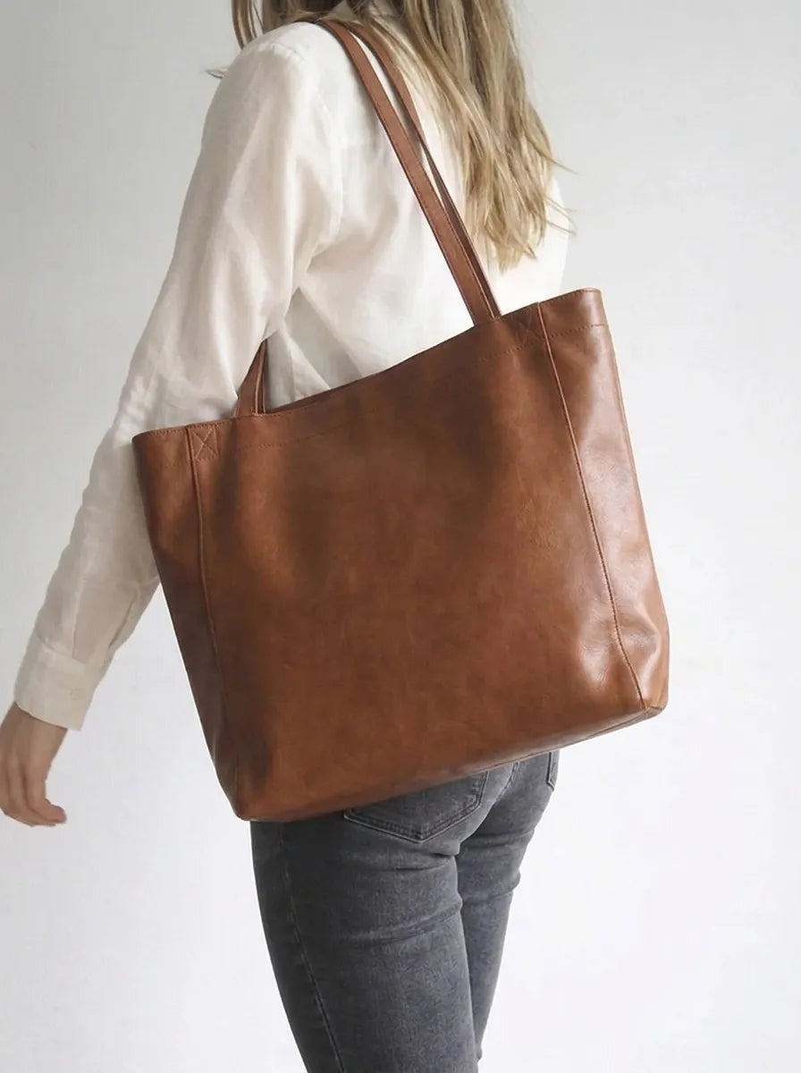 Sac Cabas Femme Similicuir Compartiments Organisés