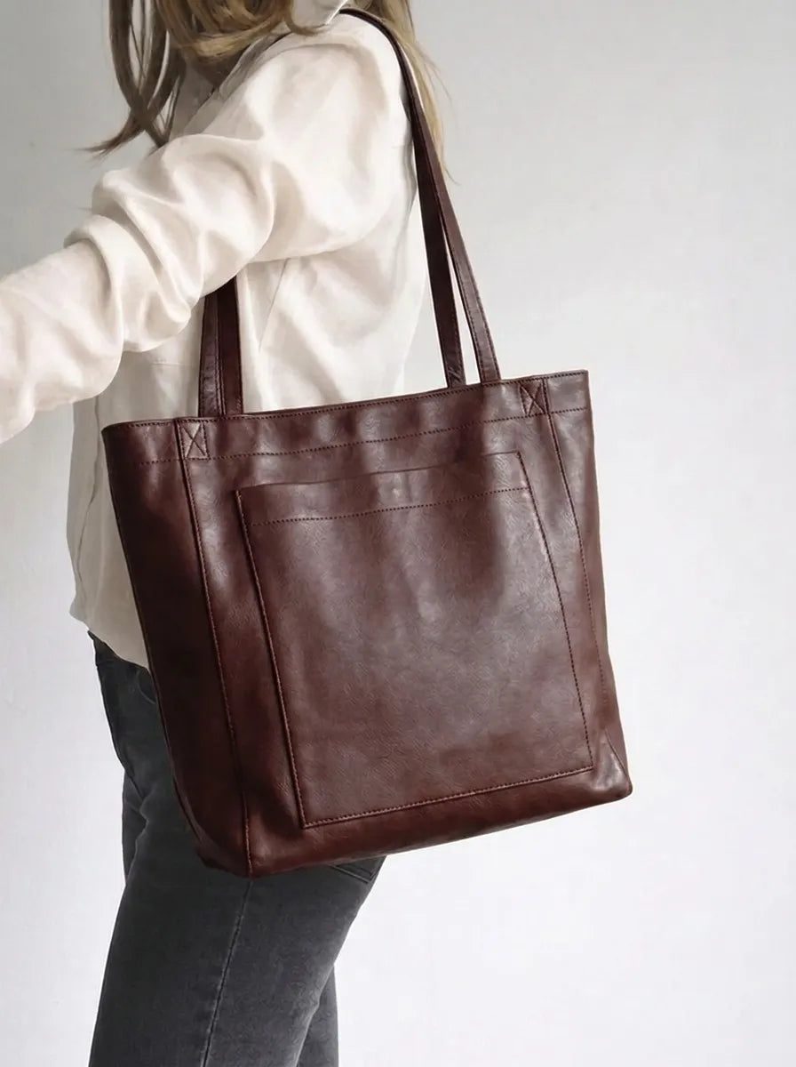 Sac Cabas Femme Similicuir Compartiments Organisés