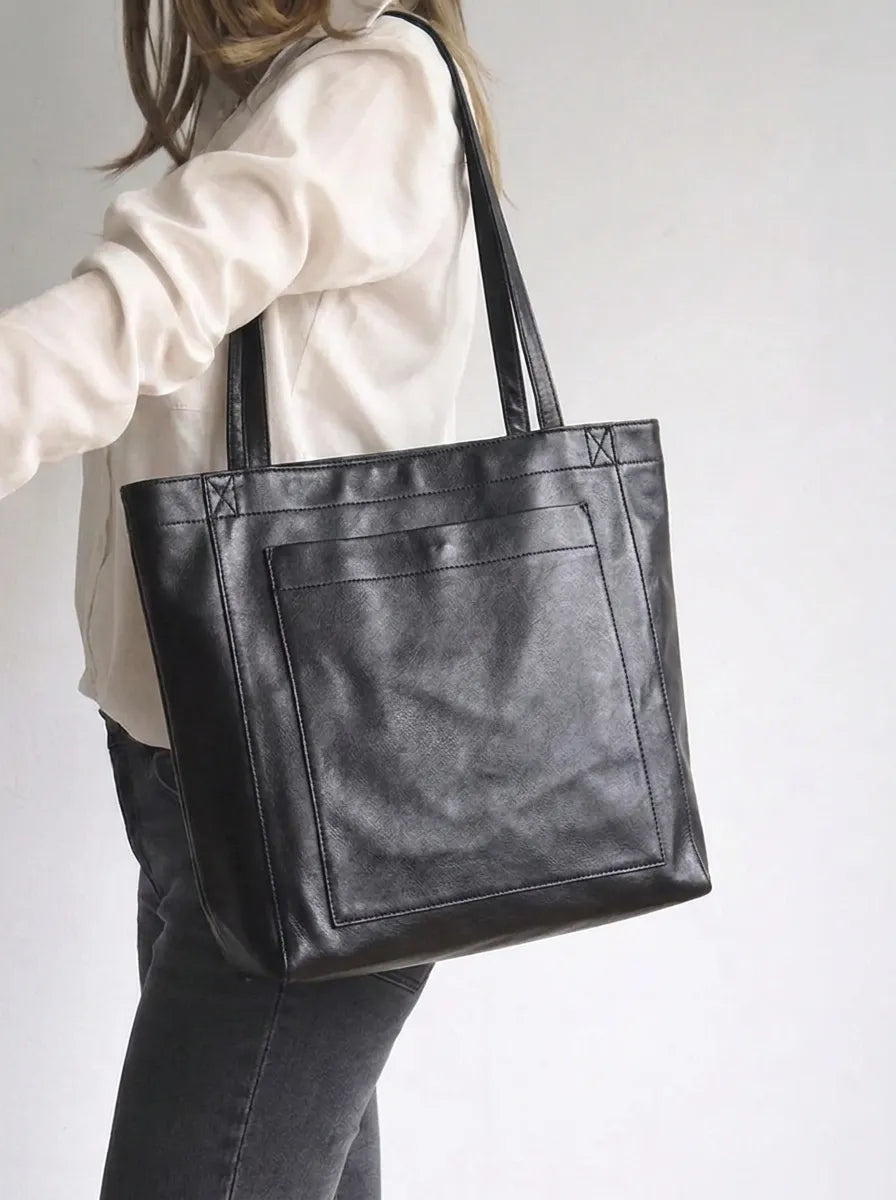 Sac Cabas Femme Similicuir Compartiments Organisés
