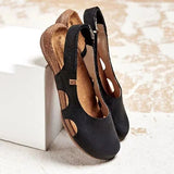 Sandales orthopédiques femme confort - Noir