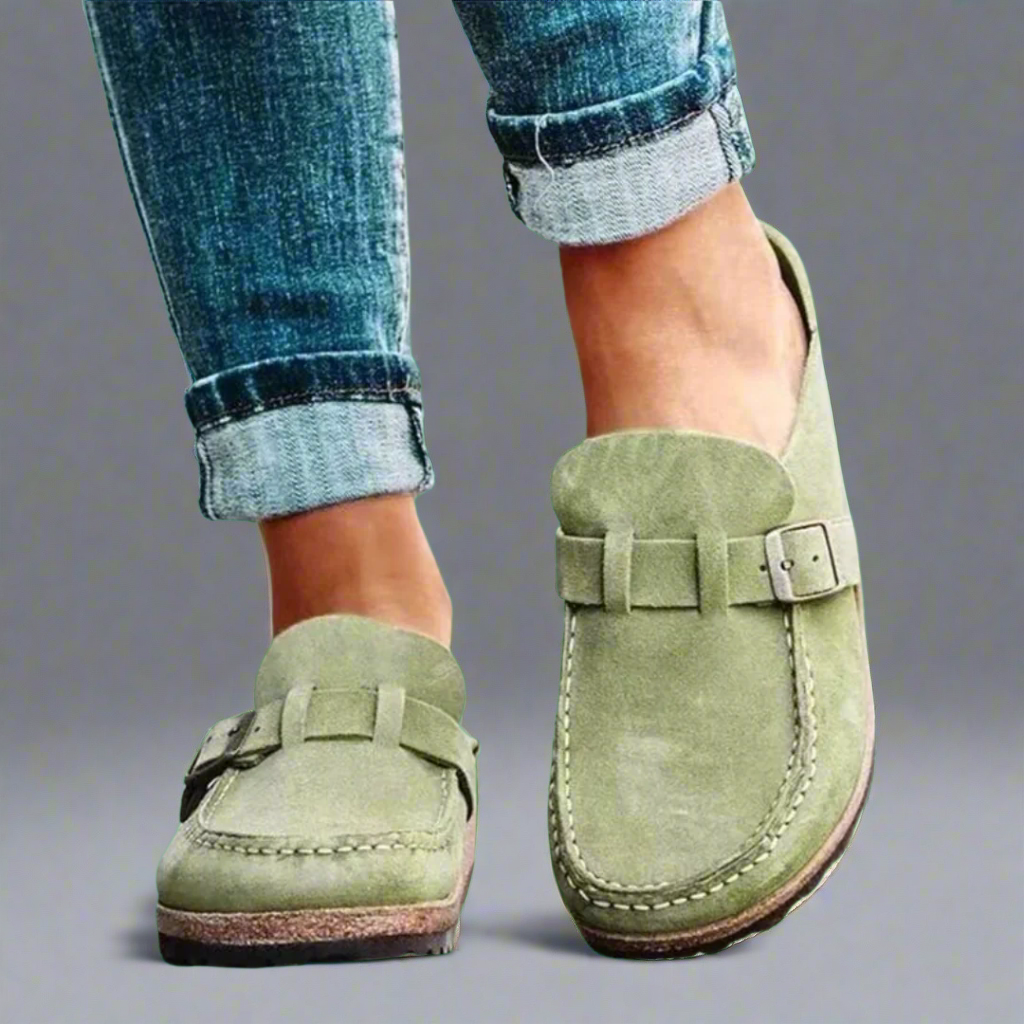 Sandales orthopédiques femme confort soutien plantaire - Vert