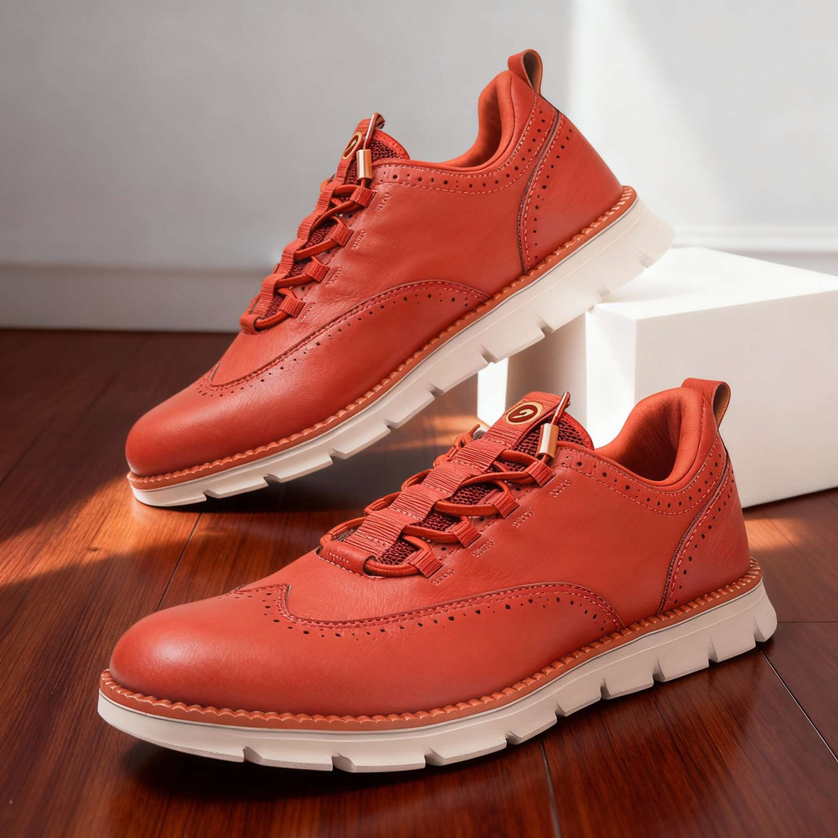 Sneakers Brogue Homme Confort Semelle Flexible
