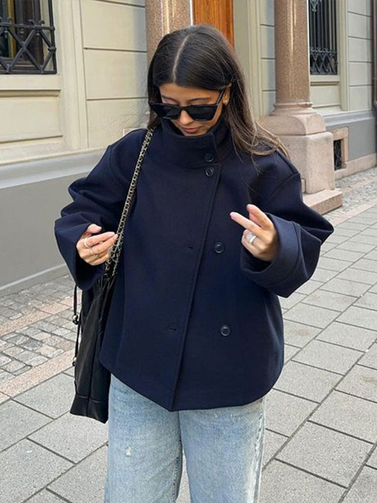 Sophie - Veste Courte Boutons Doubles