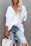 Sweat à Capuche Henley Oversize Femme