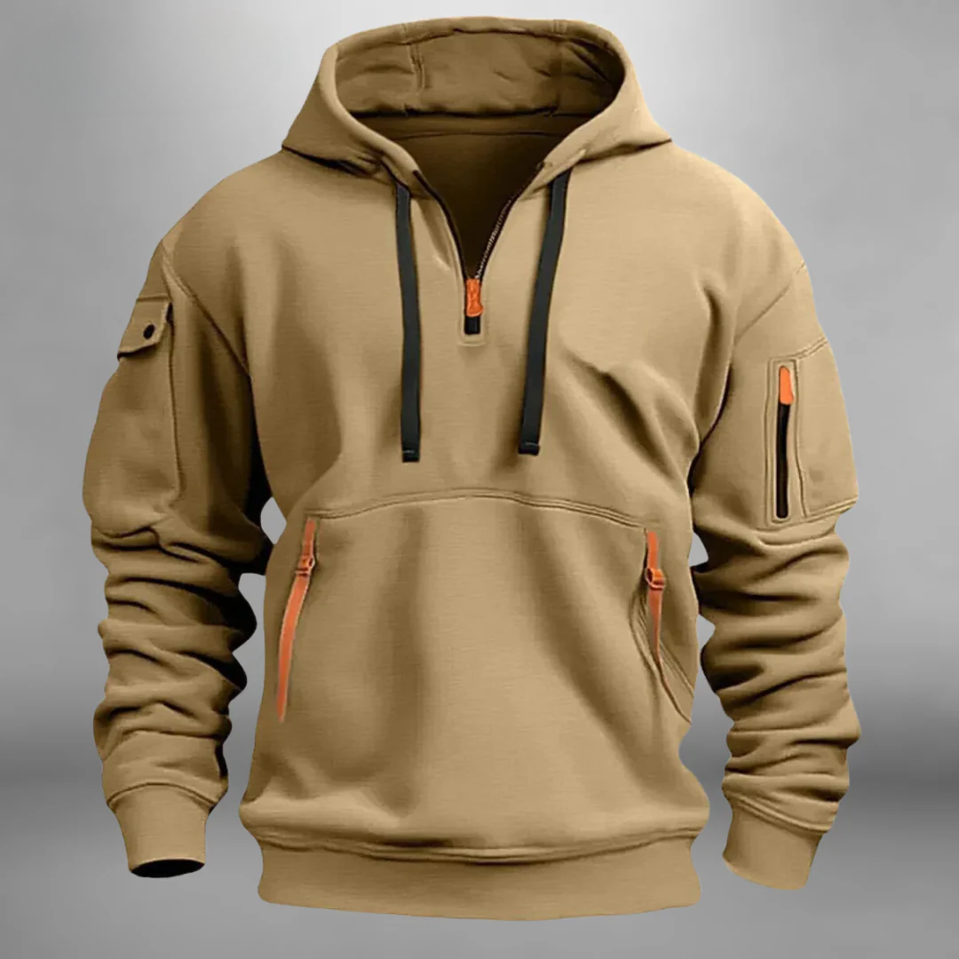 Quentin - Sweat Capuche Doux Poches