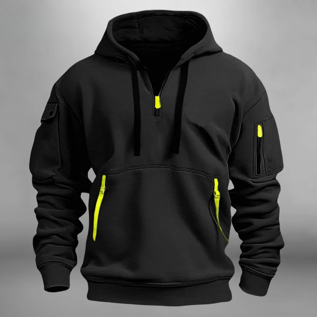 Quentin - Sweat Capuche Doux Poches