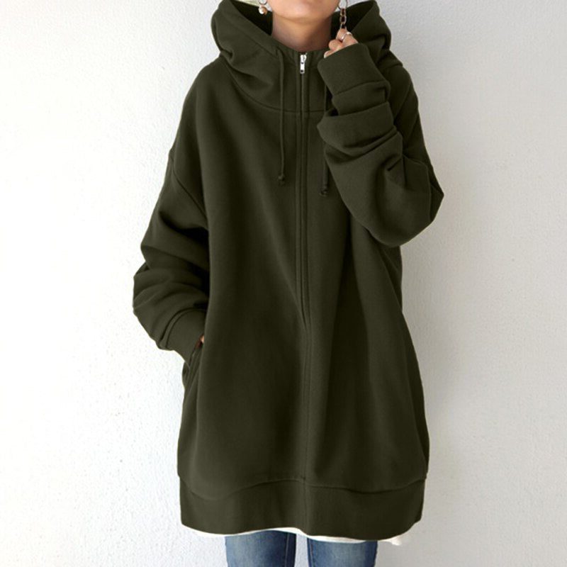 Stéphanie - Sweat Capuche Zippé Oversize