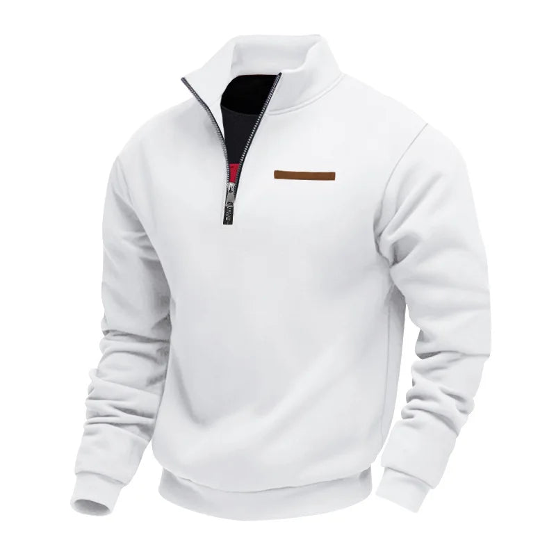 Sweat Polaire Casual Homme - Blanc