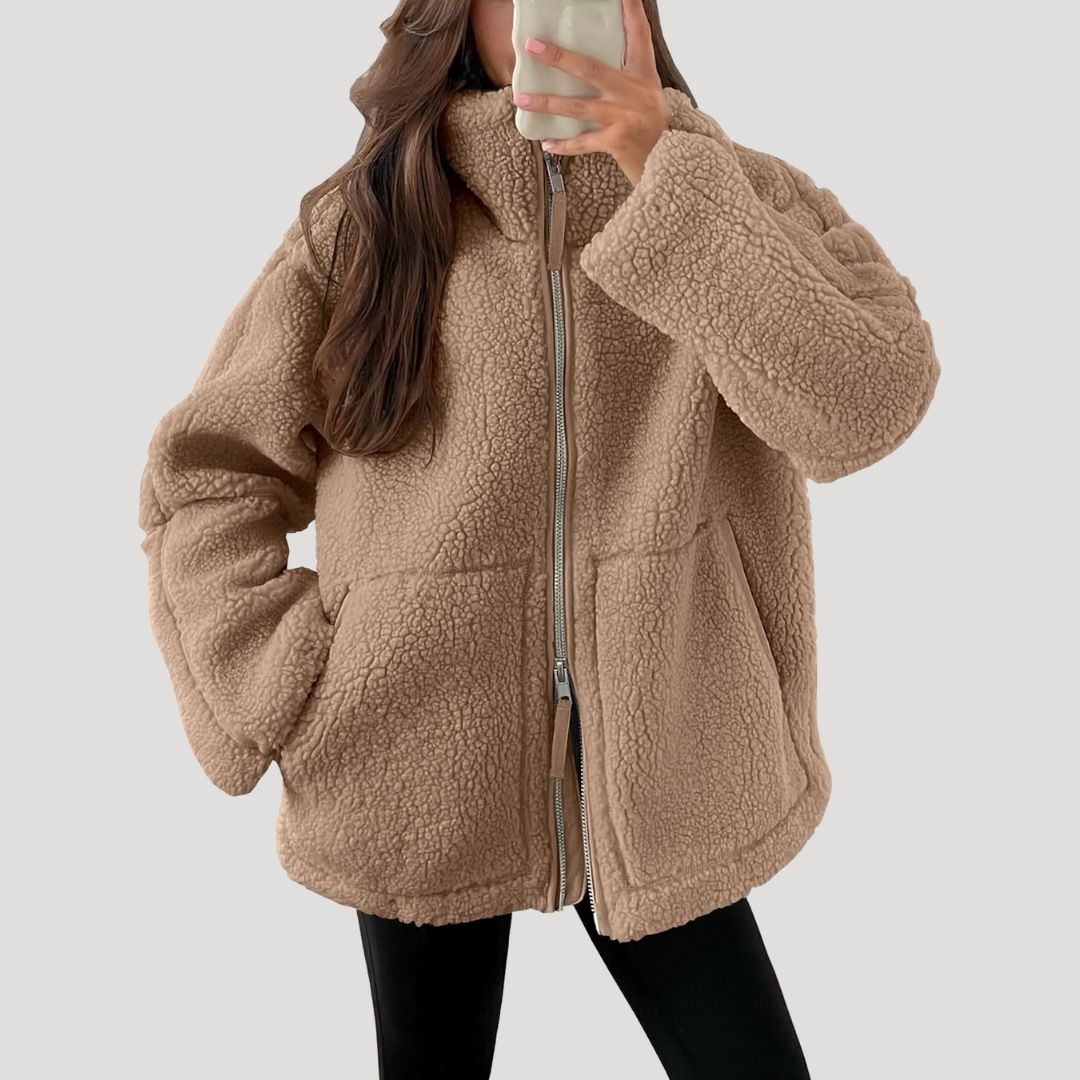 Thaïs - Veste Polaire Teddy Oversize