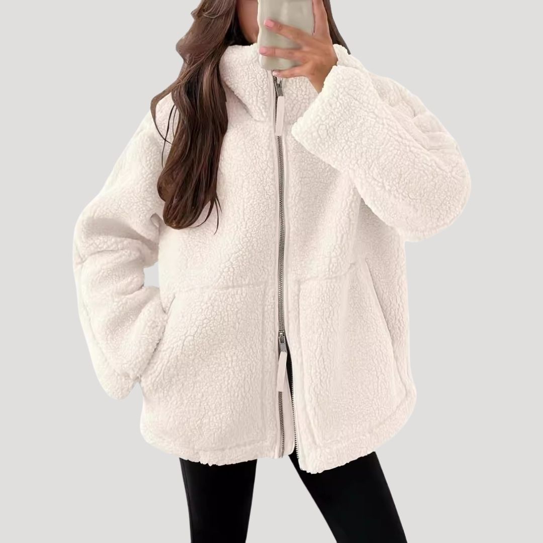 Thaïs - Veste Polaire Teddy Oversize