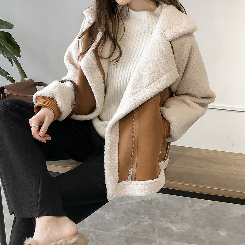 Thérèse - Veste Aviateur Peau Lainée