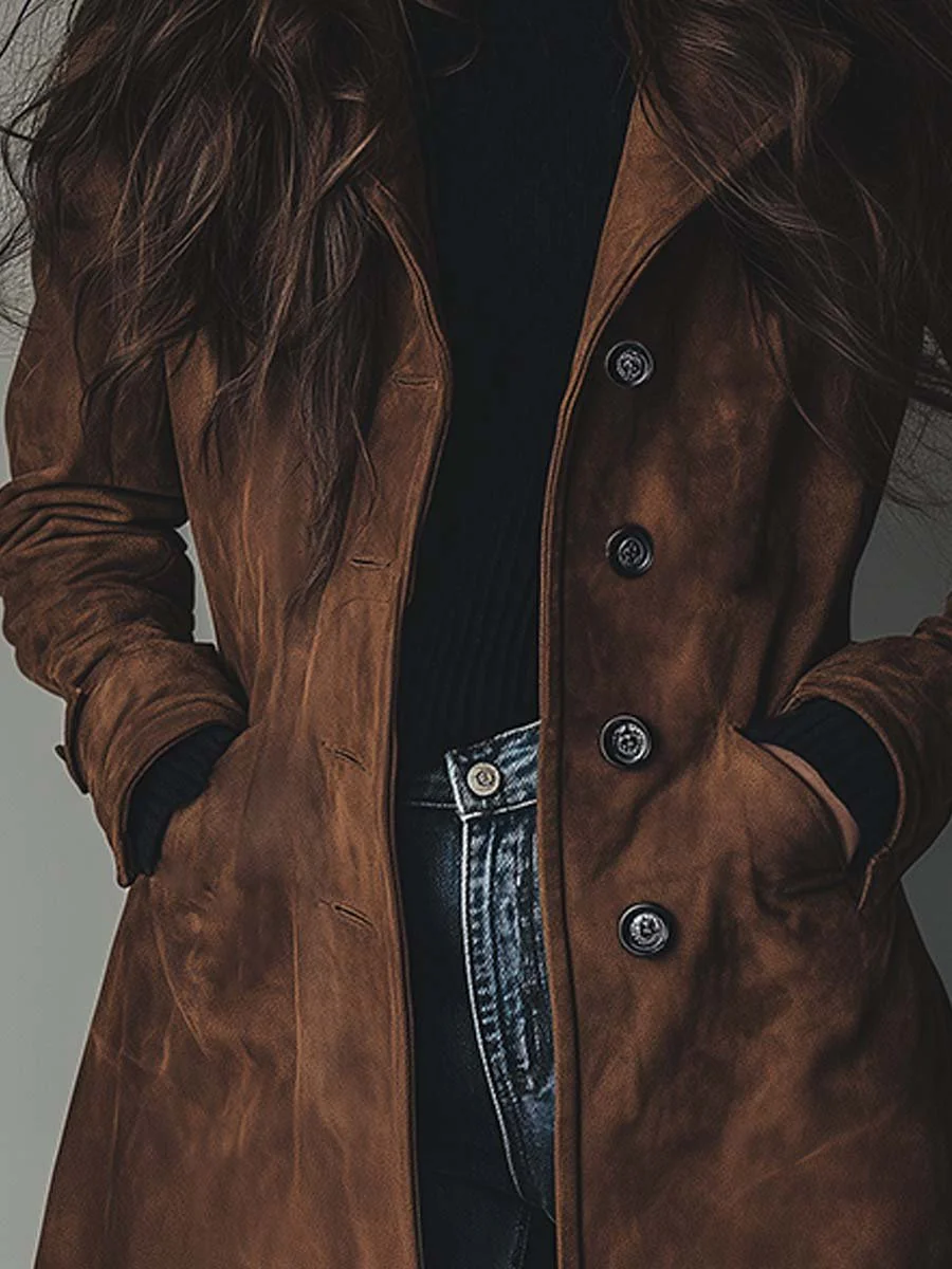 Trench femme classique au style vintage