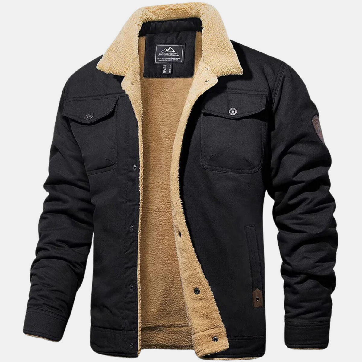 Veste bombardier homme vintage coupe régulière