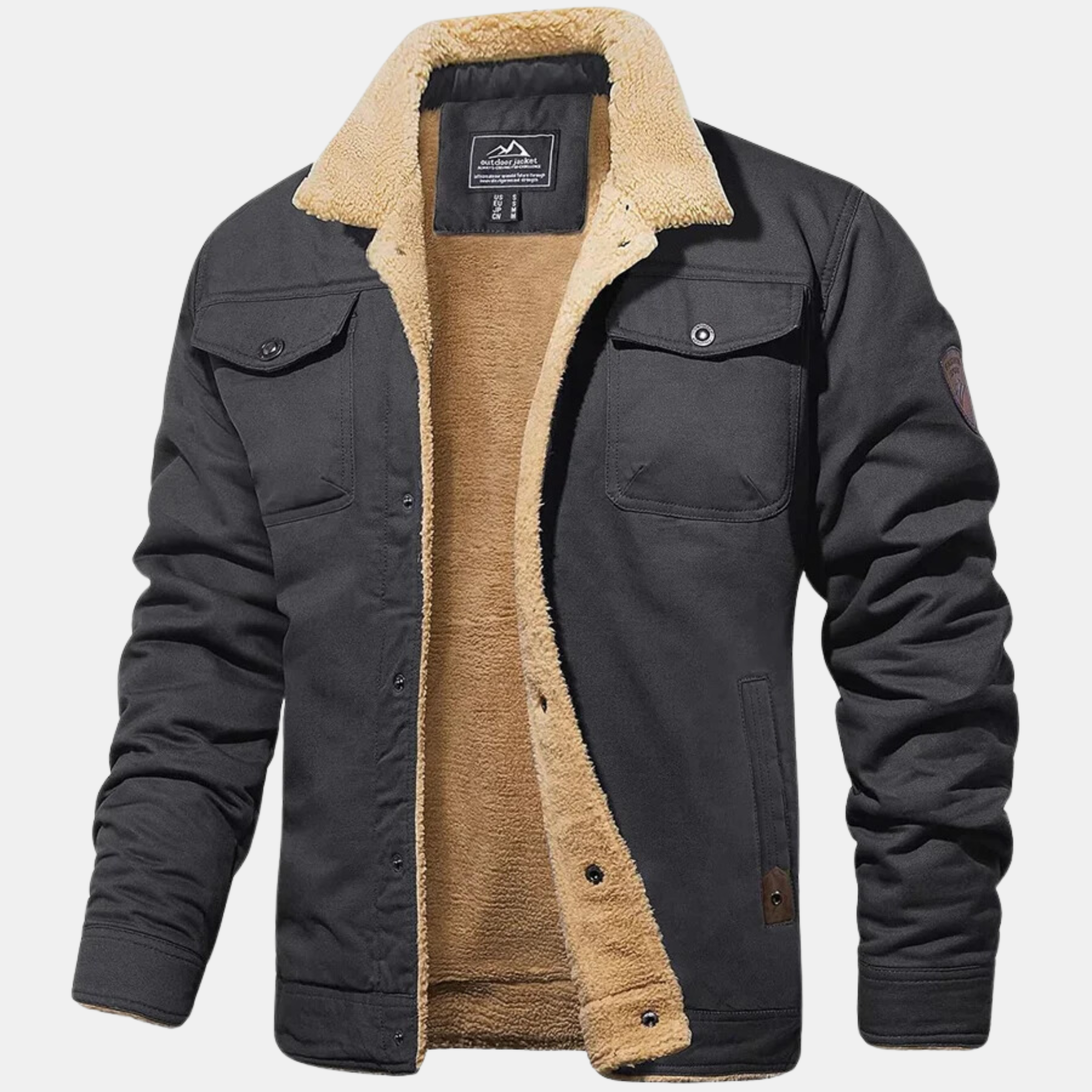 Veste bombardier homme vintage coupe régulière